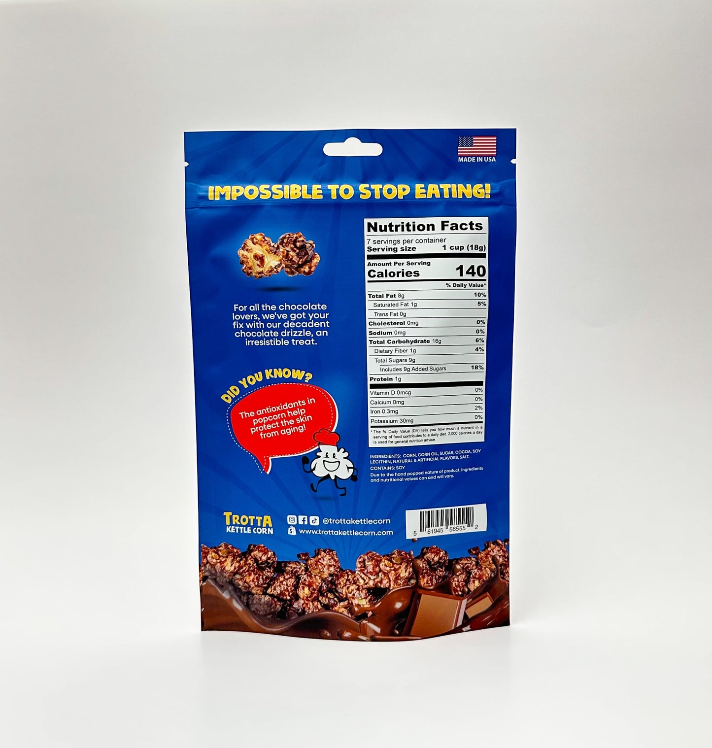 Trotta Kettle Corn Chocolate - BAG 135g