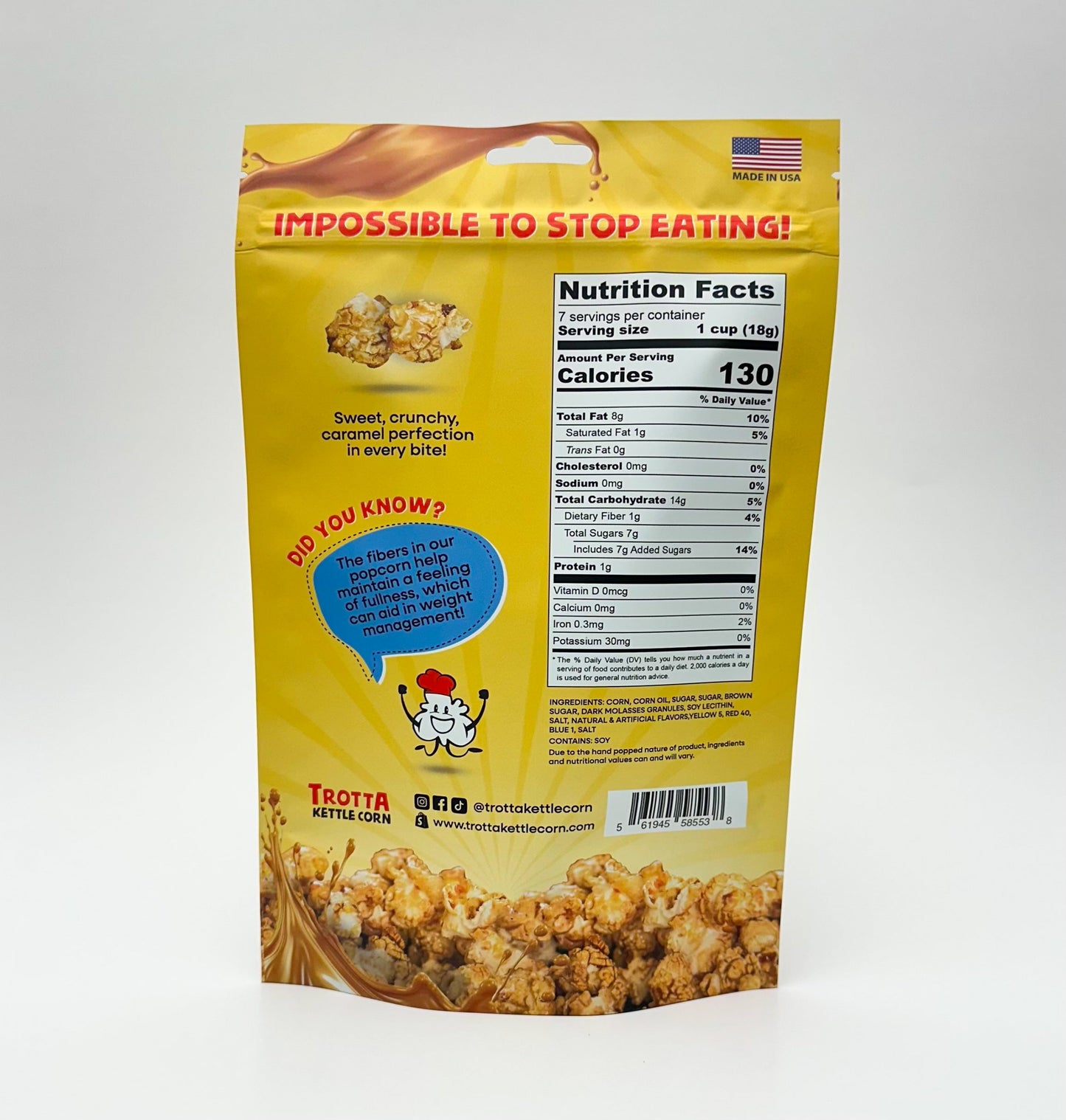 Trotta Kettle Corn Caramel - BAG 135g