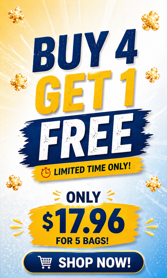 Choose 5 flavors and pay for only 4. Add them to your cart and enter the code (BUY 4 GET 1 FREE).